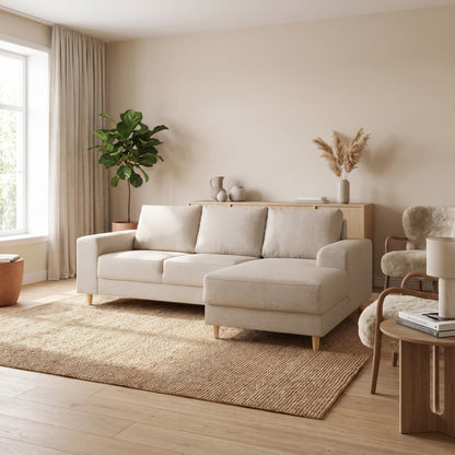 Toronto sofa med chaiselong højrevendt 222 x 82 cm