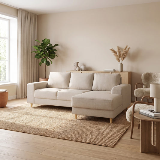 Toronto sofa med chaiselong højrevendt 222 x 82 cm