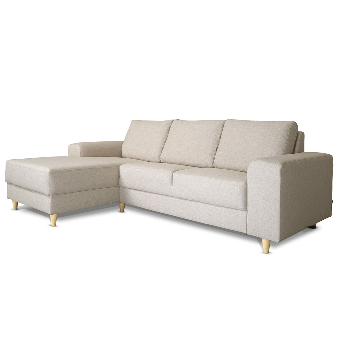 Toronto sofa med chaiselong venstrevendt 222 x 82 cm