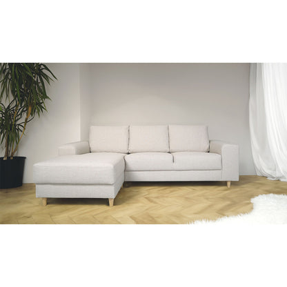 Toronto sofa med chaiselong venstrevendt 222 x 82 cm
