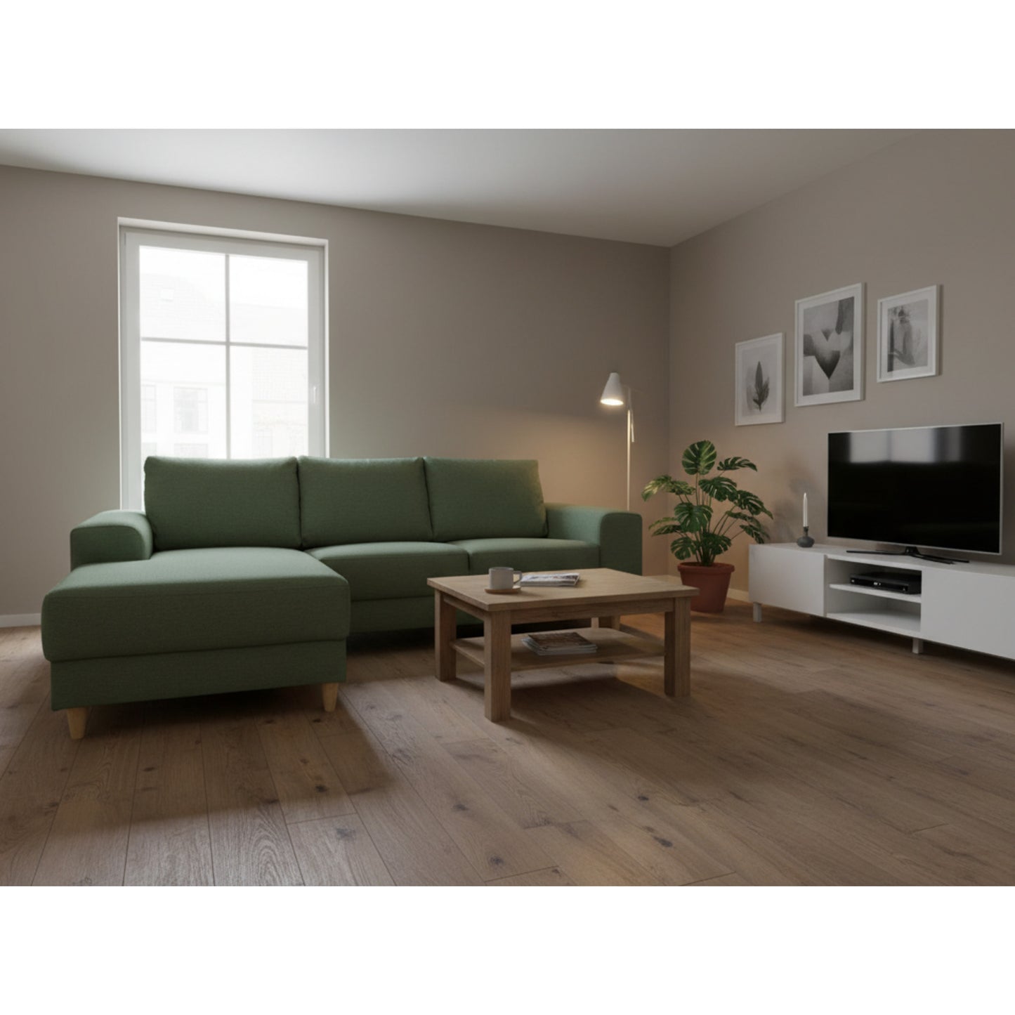 Toronto sofa med chaiselong venstrevendt 222 x 82 cm