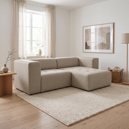 Lille sofa med chaiselong venstrevendt 268 x 76 cm