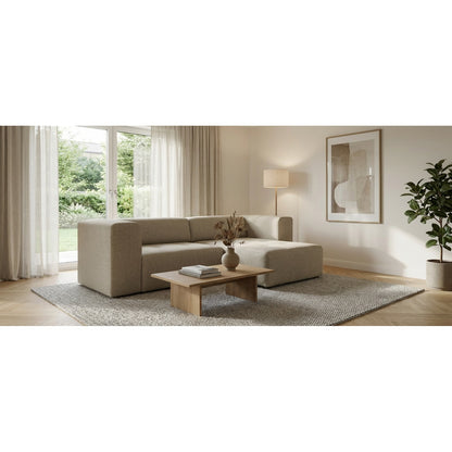 Lille sofa med chaiselong venstrevendt 268 x 76 cm