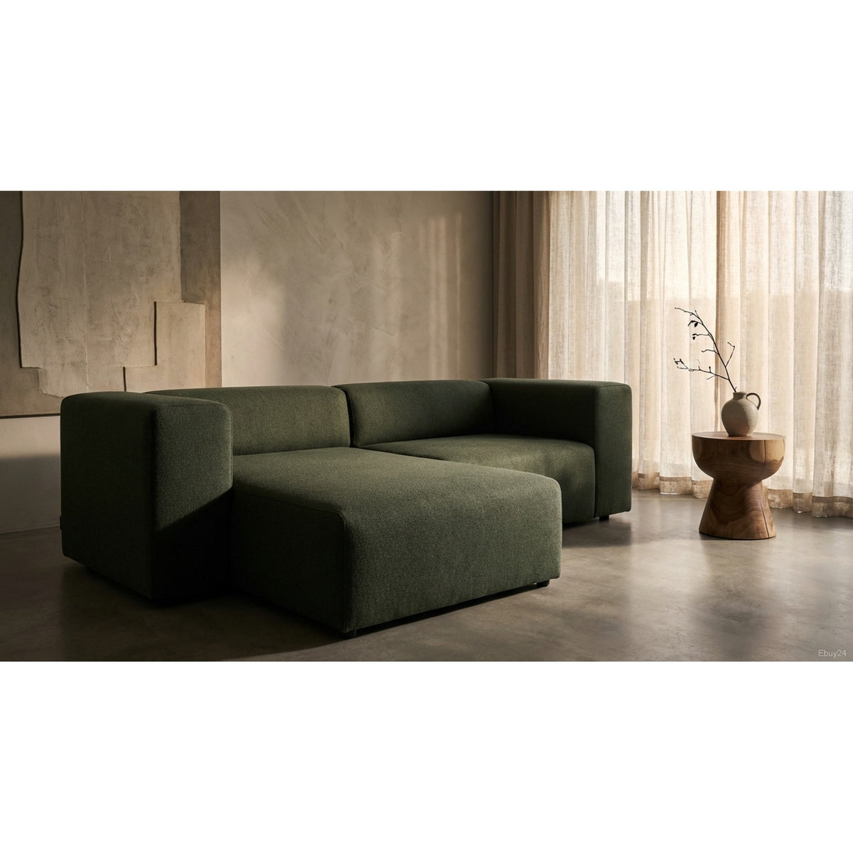 Lille sofa med chaiselong venstrevendt 268 x 76 cm